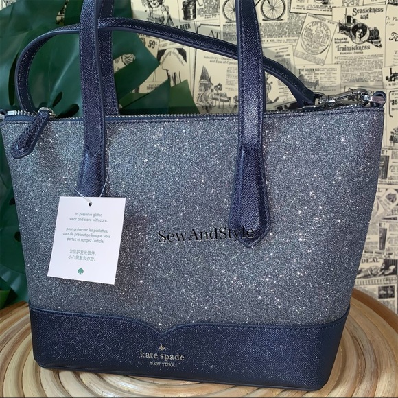 kate spade Handbags - NWT Kate Spade Lola Glitter Satchel Crossbody bag